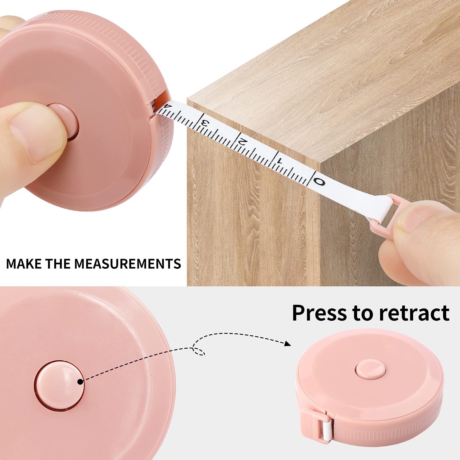 Tailor Tape Measure Automatic Telescopic Tape Measure Body Measuring ...