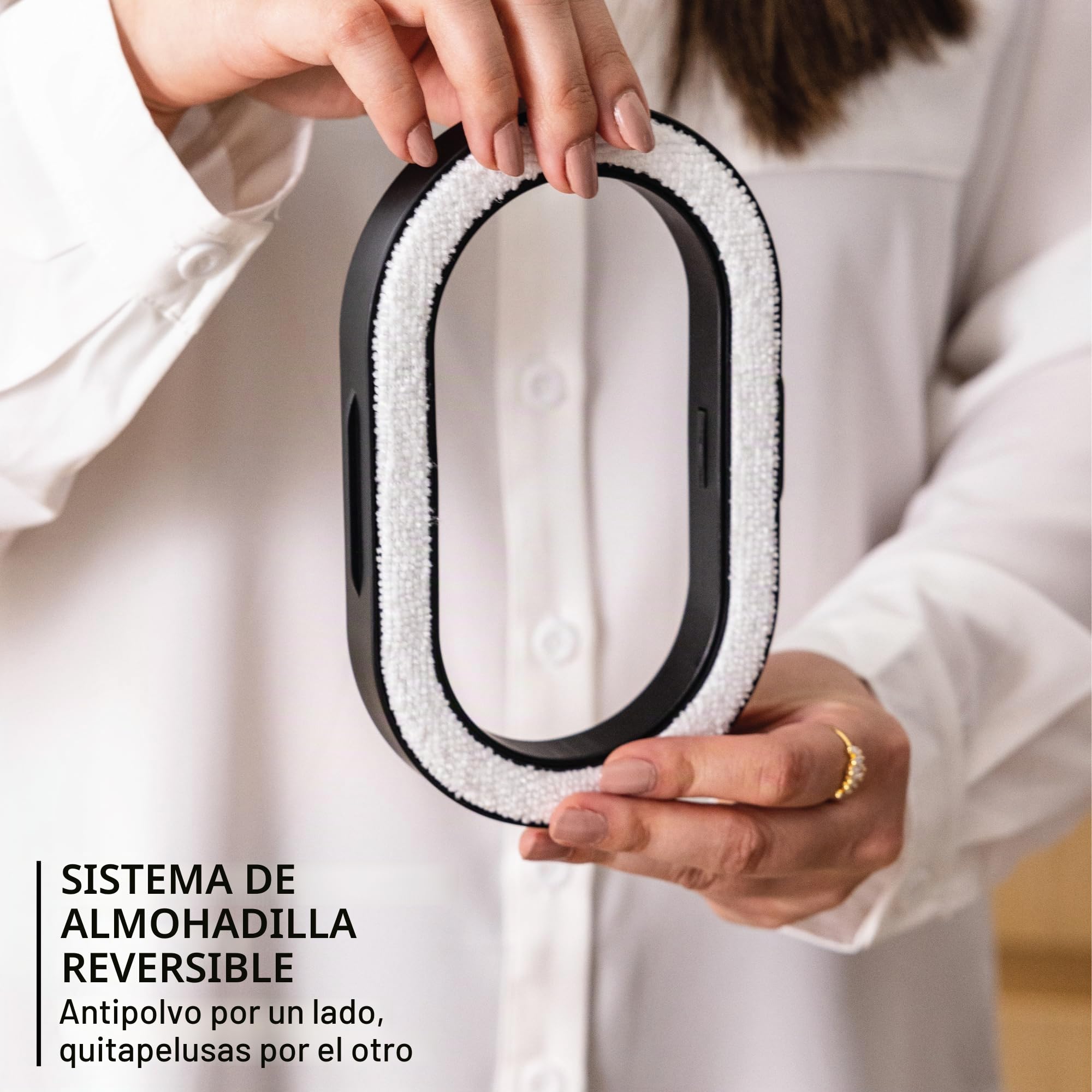 Rowenta, vaporizador de ropa, Pure Force 3 en 1, capacidad de 7 onzas, plancha vertical, planchado horizontal, removedor de pelusas, ligero, apagado automático, DR8855U1