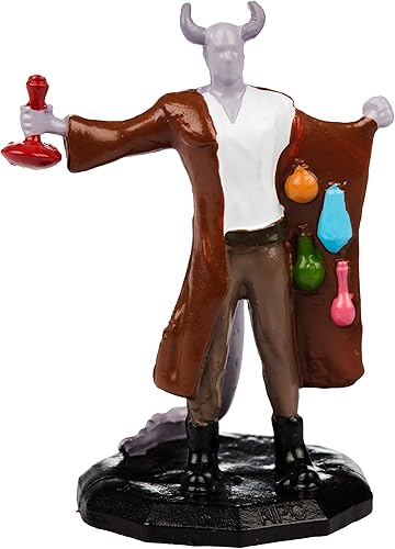 Miniatura 3 de Juego de mini figuras de fantasía hexagonales de 1 pulgada, 32 personajes únicos no jugadores, NPC, nobleza, comerciantes, campesinos, artistas,