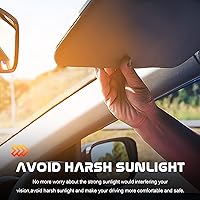 Vista 6 de Visera de reemplazo para el lado izquierdo del conductor y derecho del pasajero, color gris, compatible con Nissan Altima 2013 2014 2015 2016 2017