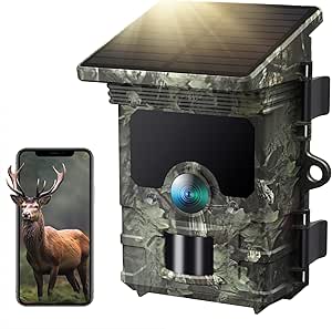 4K Trail Camera WiFi - 85MP 30FPS Solar Trail Camera with 850nm Night Vision, 120° Wide-Angle Motion Activated Game Cam, 0.1s Trigger, IP66 Waterproof for Wildlife Monitoring asin的图片