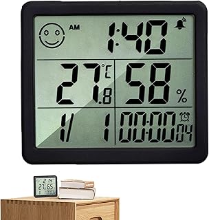 Hygrometer Thermometer - High Precision Indoor Temperature Monitor Fast Refresh LCD Display Humidity Meter | Fast Refresh Hygrometer for Aquarium, Living Room, Bedroom Jrink