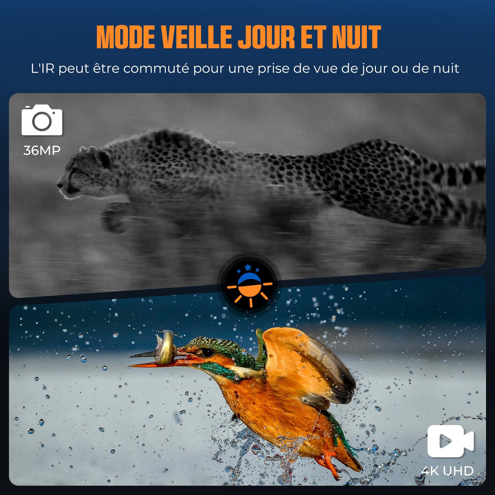 Lunettes de vision nocturne CIGMAN, portée de détection de 400 mètres, écran HD de 3 pouces, batterie au lithium de 5000 mAh, ouverture f/1.4, zoom numérique 8x, adaptées à l'observation et au camping