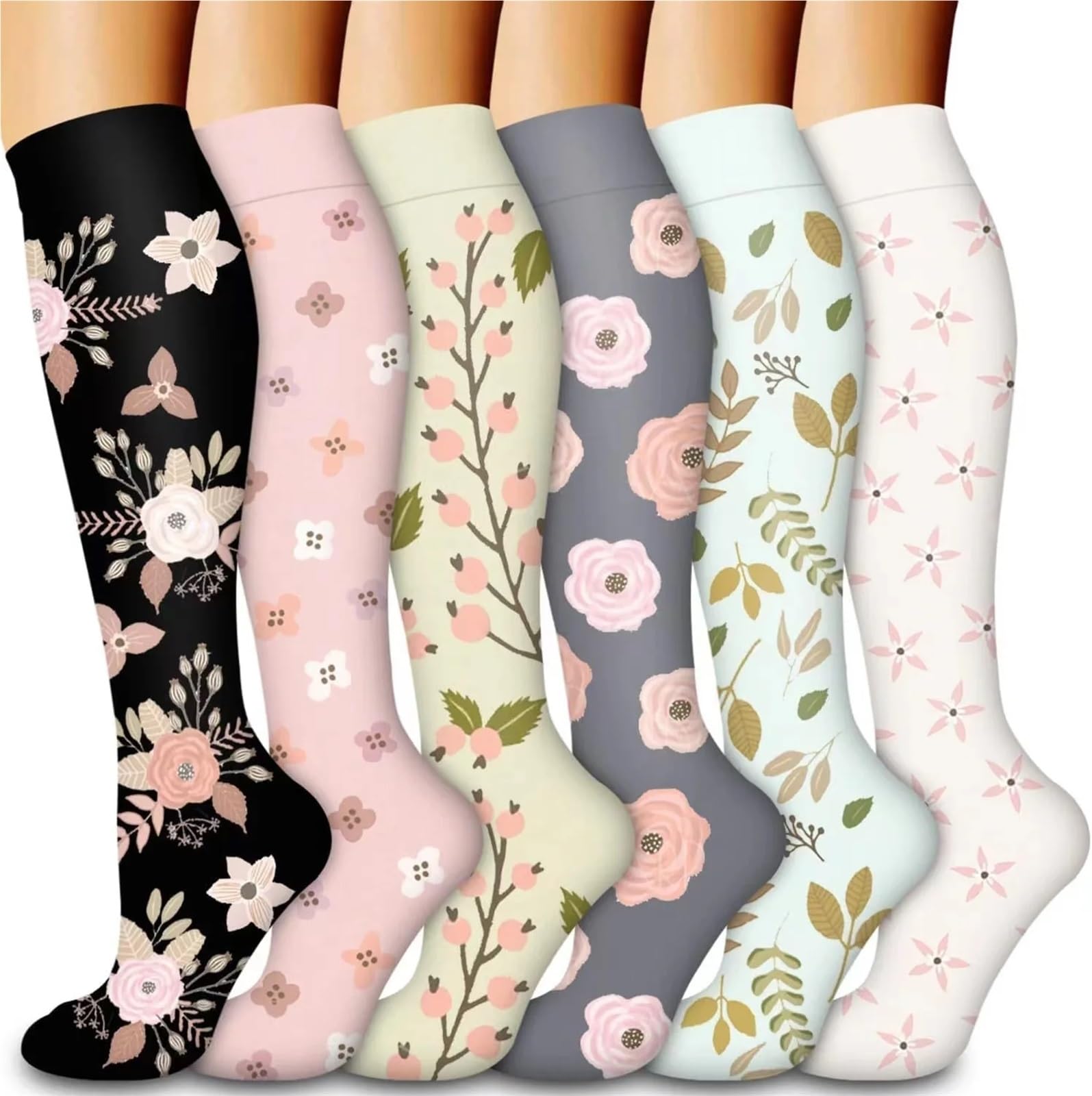 Calze Compressione Calzini A Compressione For Leggings Da Corsa, Da Calcio, Unisex, For Adulti, Edition Network, Calzini Da Infermiere Rossi A Pressione, Da Uomo(ANS006-22,S-M)