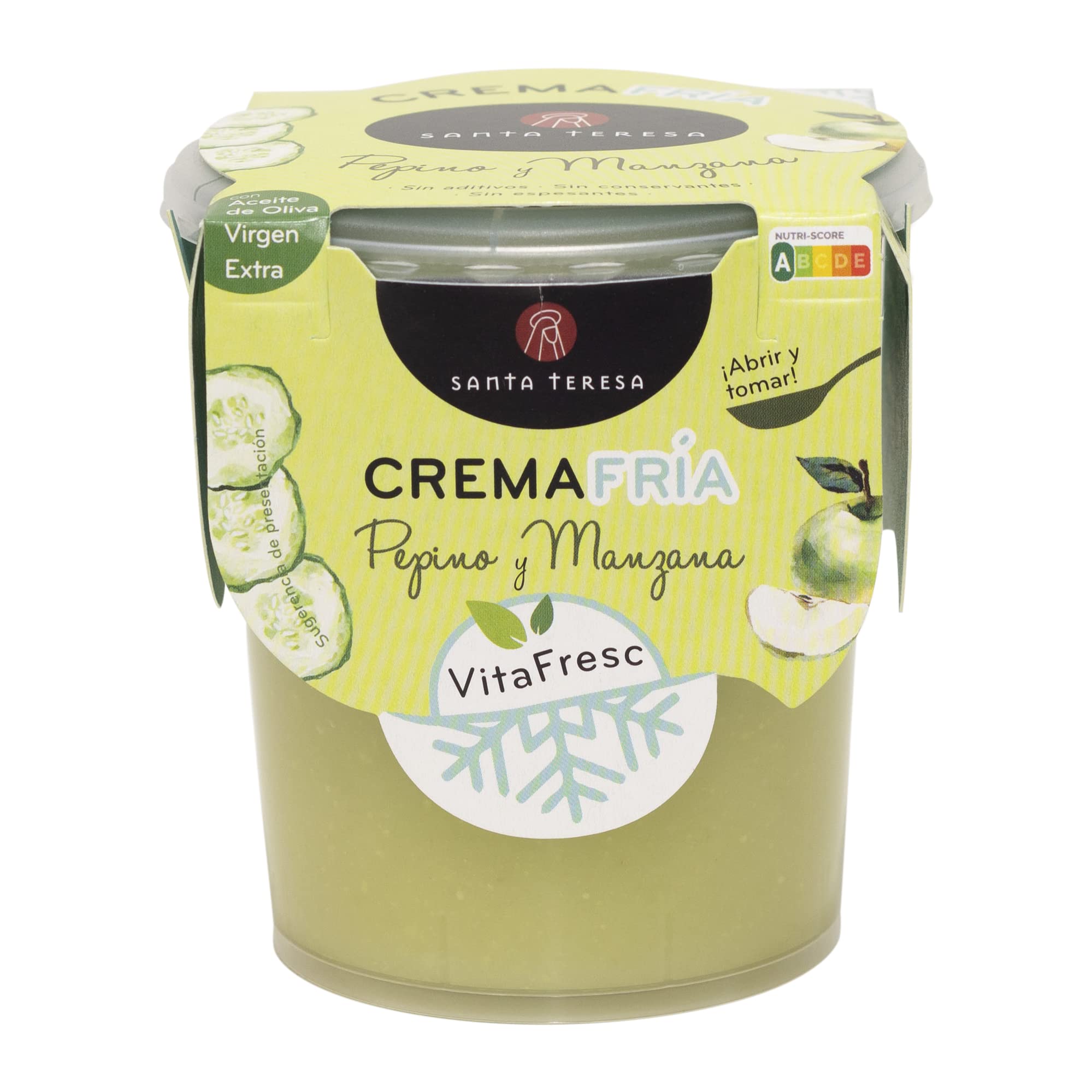 Santa Teresa - Pack de 6 Cremas Frías de Pepino y Manzana. 2.400ml
