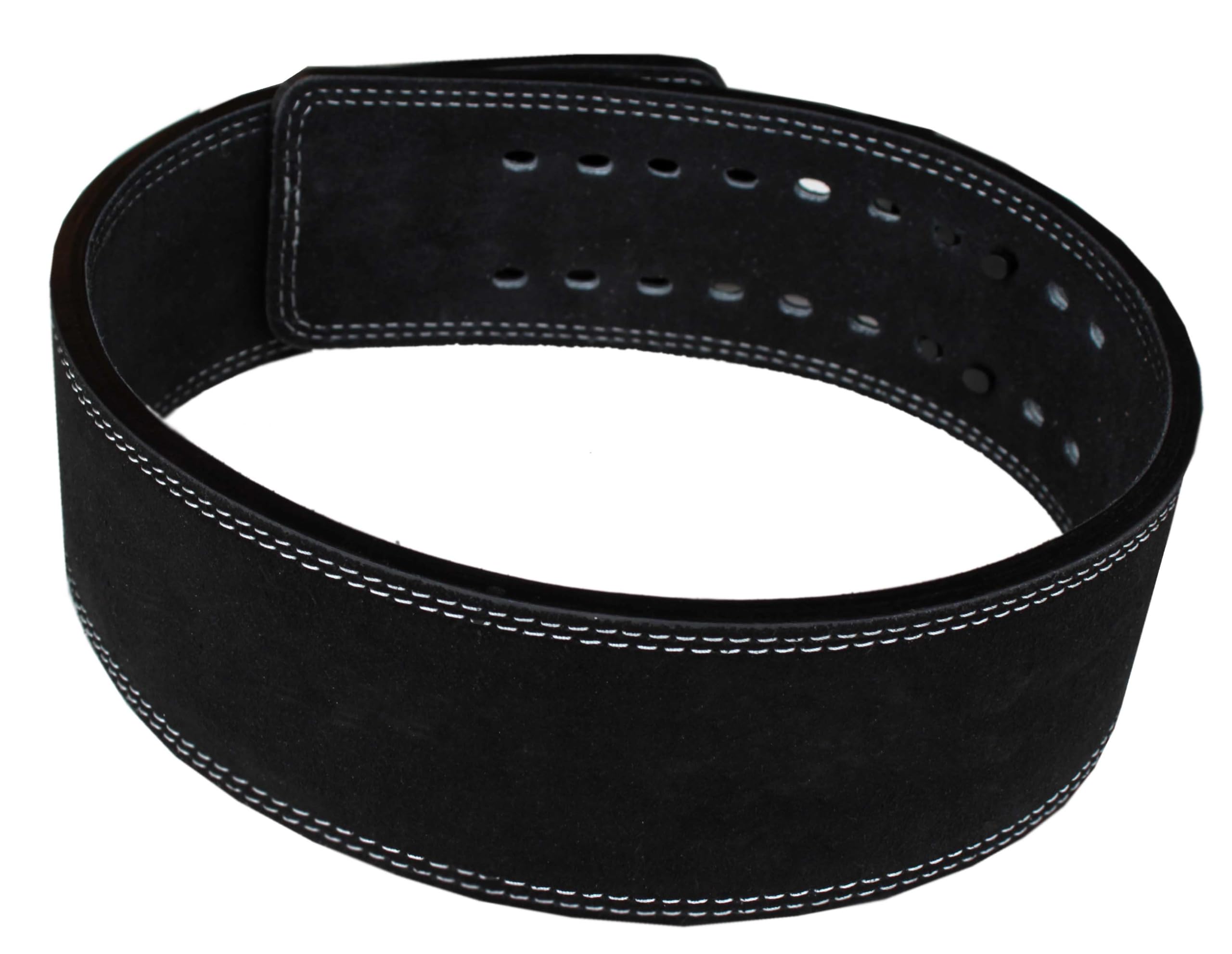Lisaro Gewichthebergürtel KDK – 10 mm Powerlifting Gürtel mit Schnellverschluss – Kraftdreikampf Gürtel aus Echtleder – Stabil & Verstellbar (Größe S–XL)