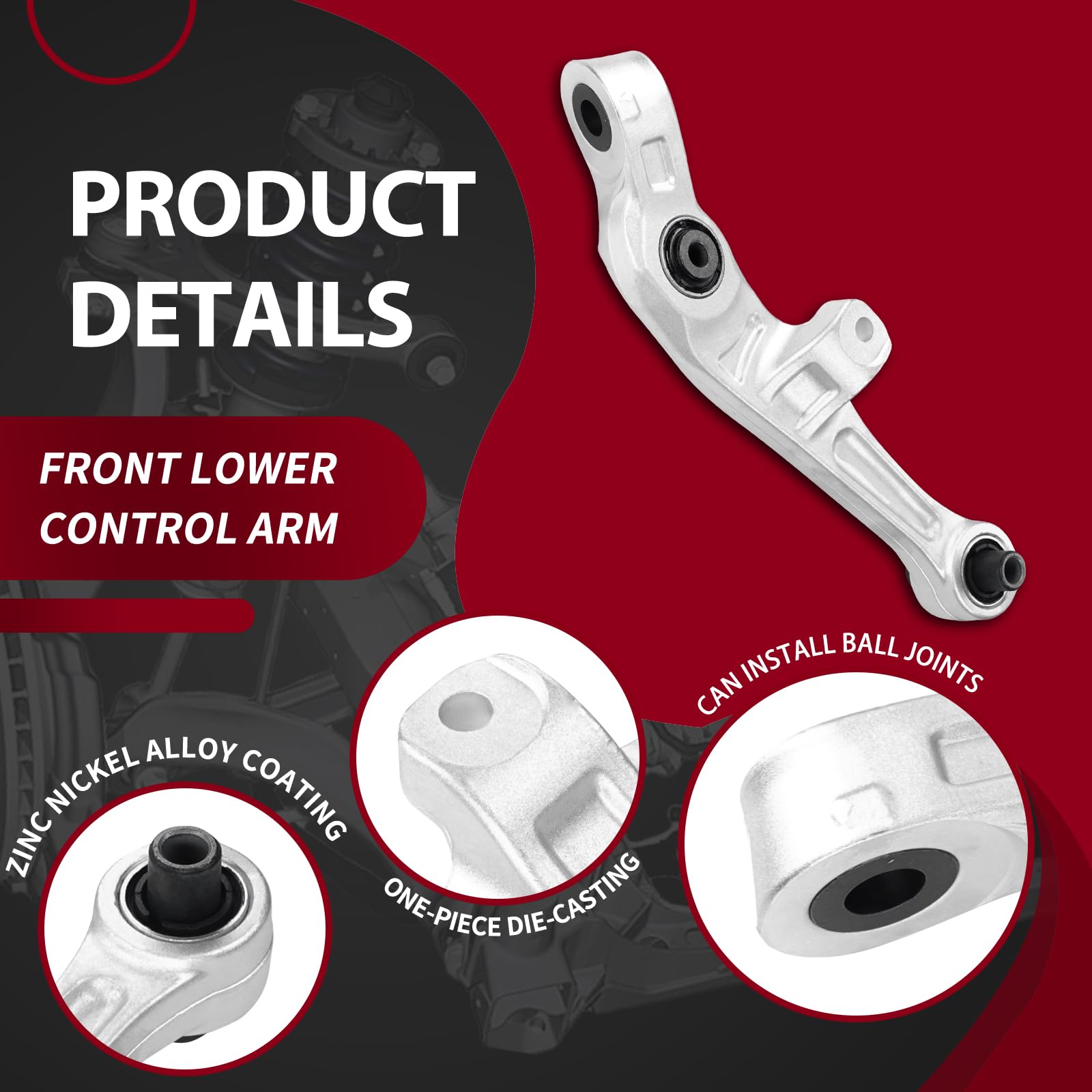 Amazon | Frenzybro 4個 フロント下部前方後方コントロール