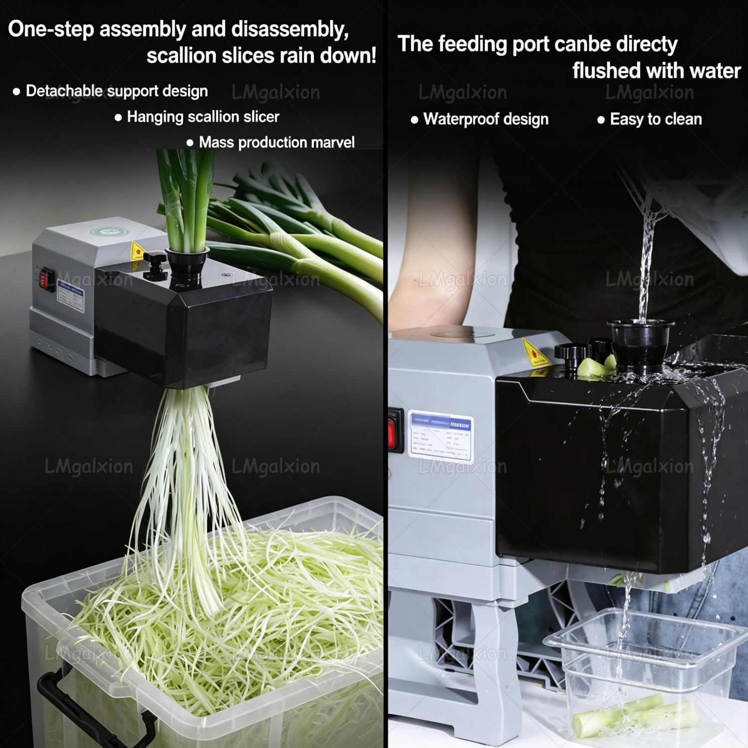 Râpe à Légumes électrique Et Coupe-Oignons Verts,Gain De Temps 70%,Hachoir Automatique 5X Plus Rapide,Moteur Silencieux 200w,Appareil avec Support Détachable & Pièces Lavables 1.8mm