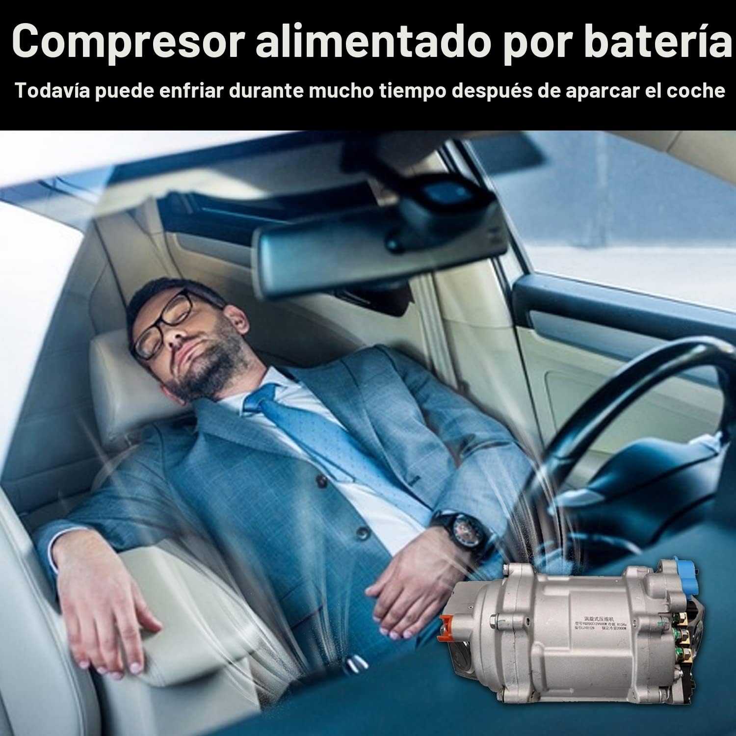 Kit de aire acondicionado eléctrico 12 V para debajo del salpicadero, sistema universal de CA 12V, apto para furgoneta, auto, RV, camión, autocaravana, barco, autobús