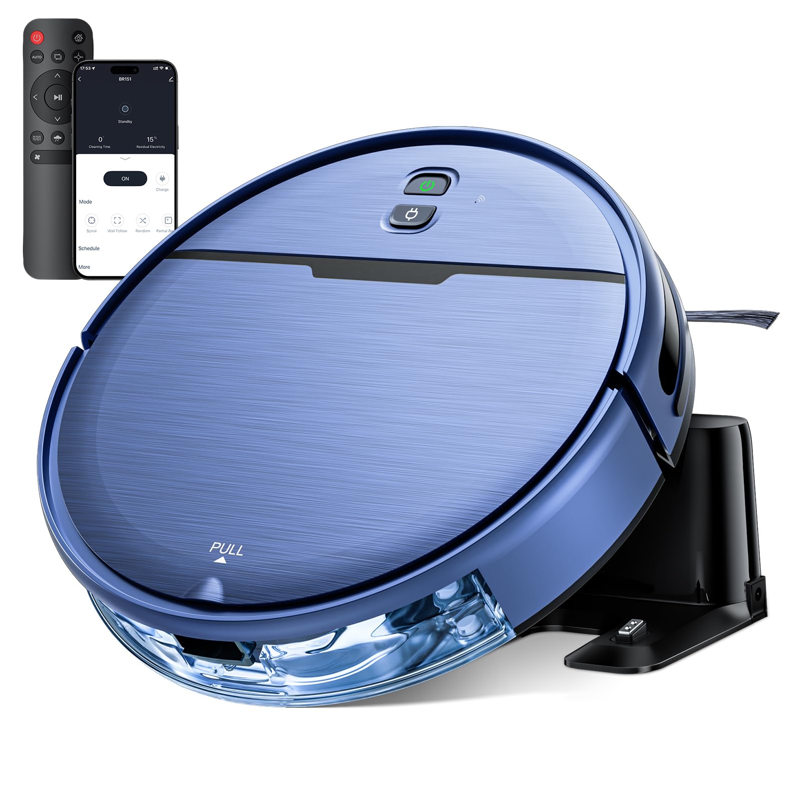 Photo 1 of Robot Vacuum and Mop Combo, 2 in 1 Robot Vacuum Cleaner with WiFi/App, Smart Robotic Vacuums with Strong Suction, Schedule, Self-Charging, Slim, Quiet, Ideal for Hard Floor, Pet Hair, Low Pile Carpet