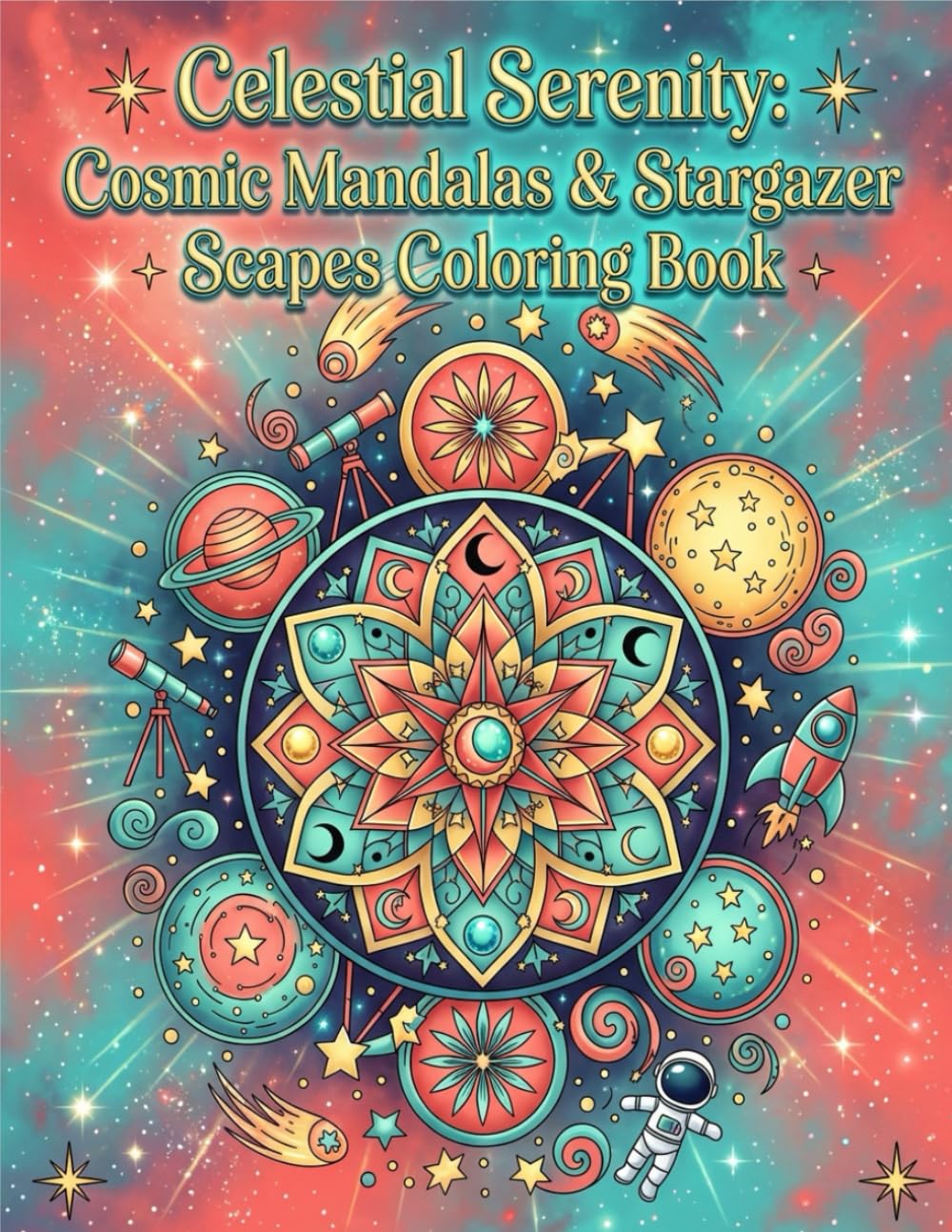 CELESTIAL SERENITY: COSMIC MANDALAS & STARGAZER SCAPES