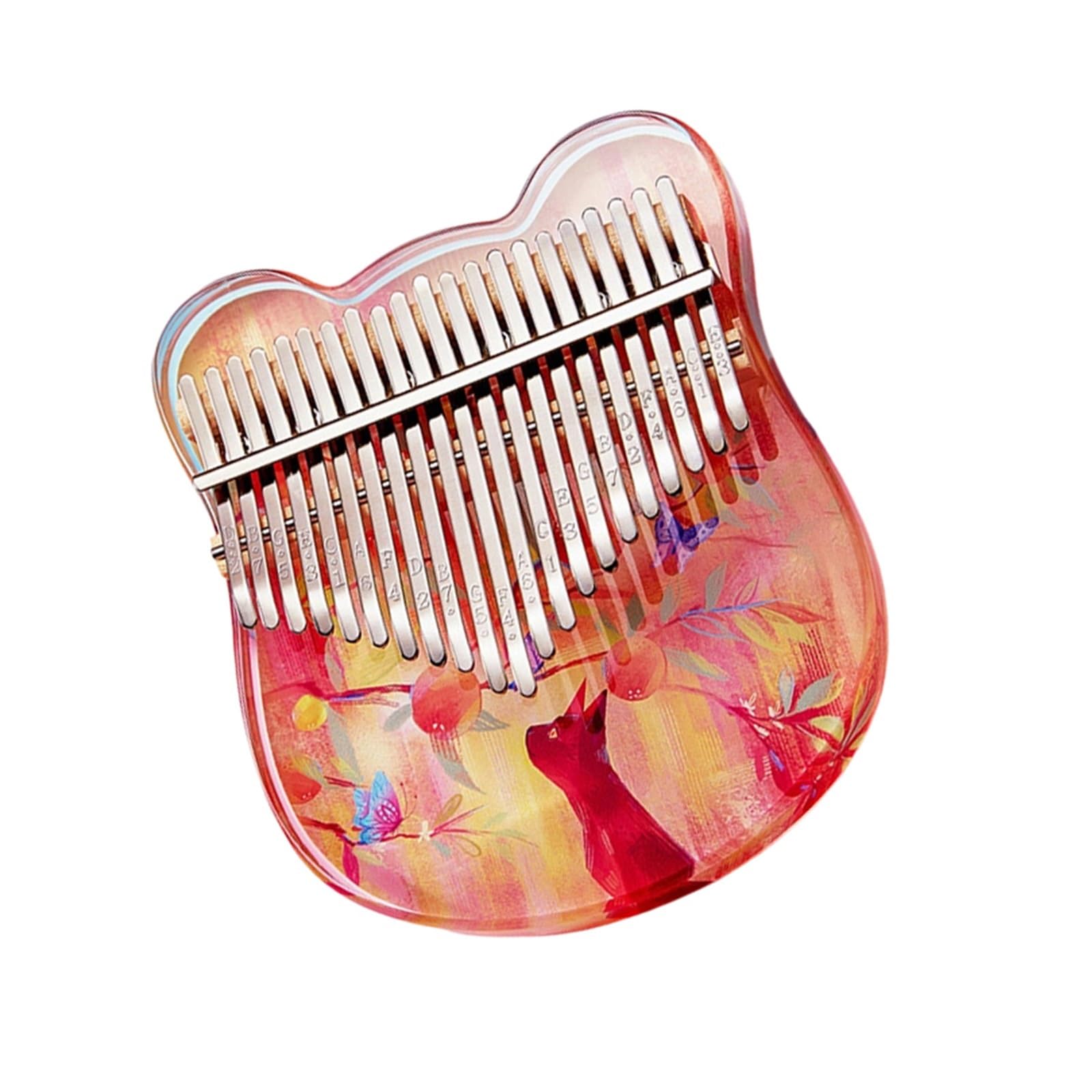 Kalimba Dla Początkujących 17 21 Tonowy Przezroczysty Fortepian Kalimba(21 tone mini2)