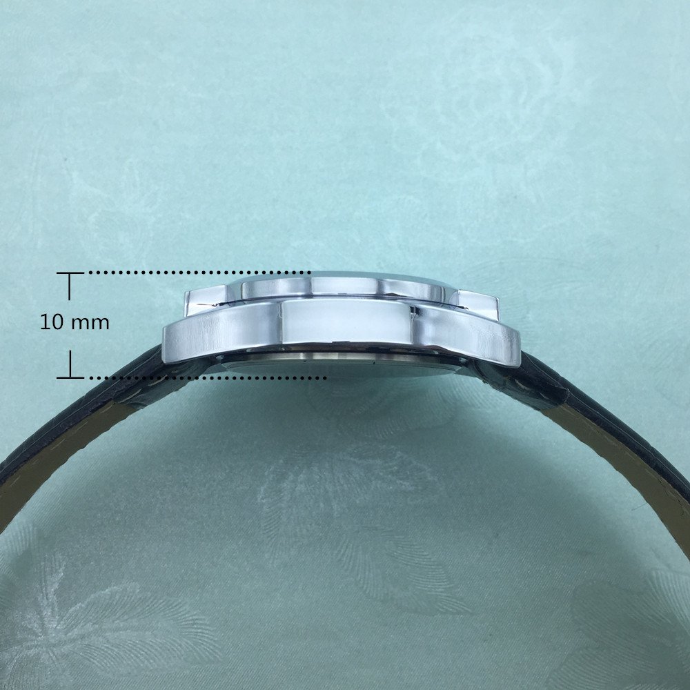 Blindenuhr taktile Armbanduhr für Sehbehinderte,Blinde oder ältere Menschen Rosa Zifferblatt mit Lederarmband
