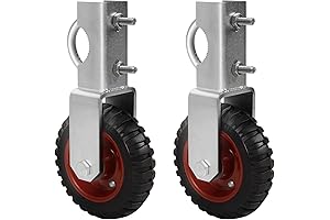 Cattle Gate Wheel - 2-Pack Sturdy 6-Inch Farm Gate Support Wheels for...