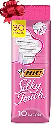 BIC Lâmina de barbear descartável feminina Silky Touch, 8 unidades