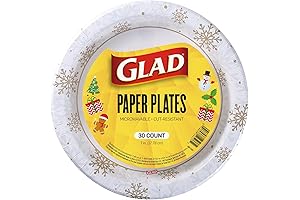 Glad Everyday Disposable Paper Plates Under 5 Dollars