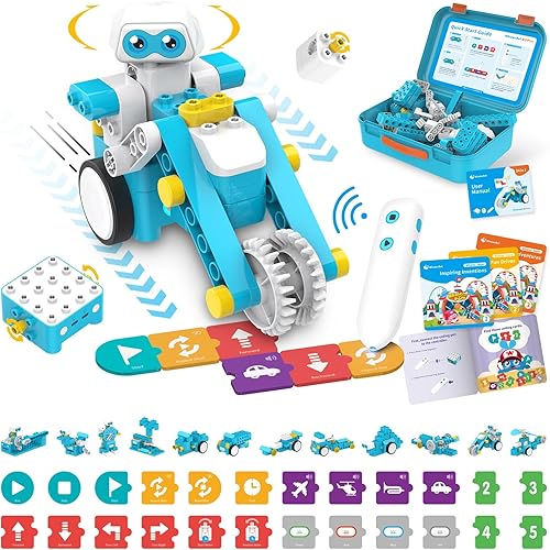 Robot de codificación B3 Pro - Kit robótico STEM 24 en 1 para niños de 4 a 6 años Bolígrafo de codificación sin pantalla y tarjetas Educación STEM
