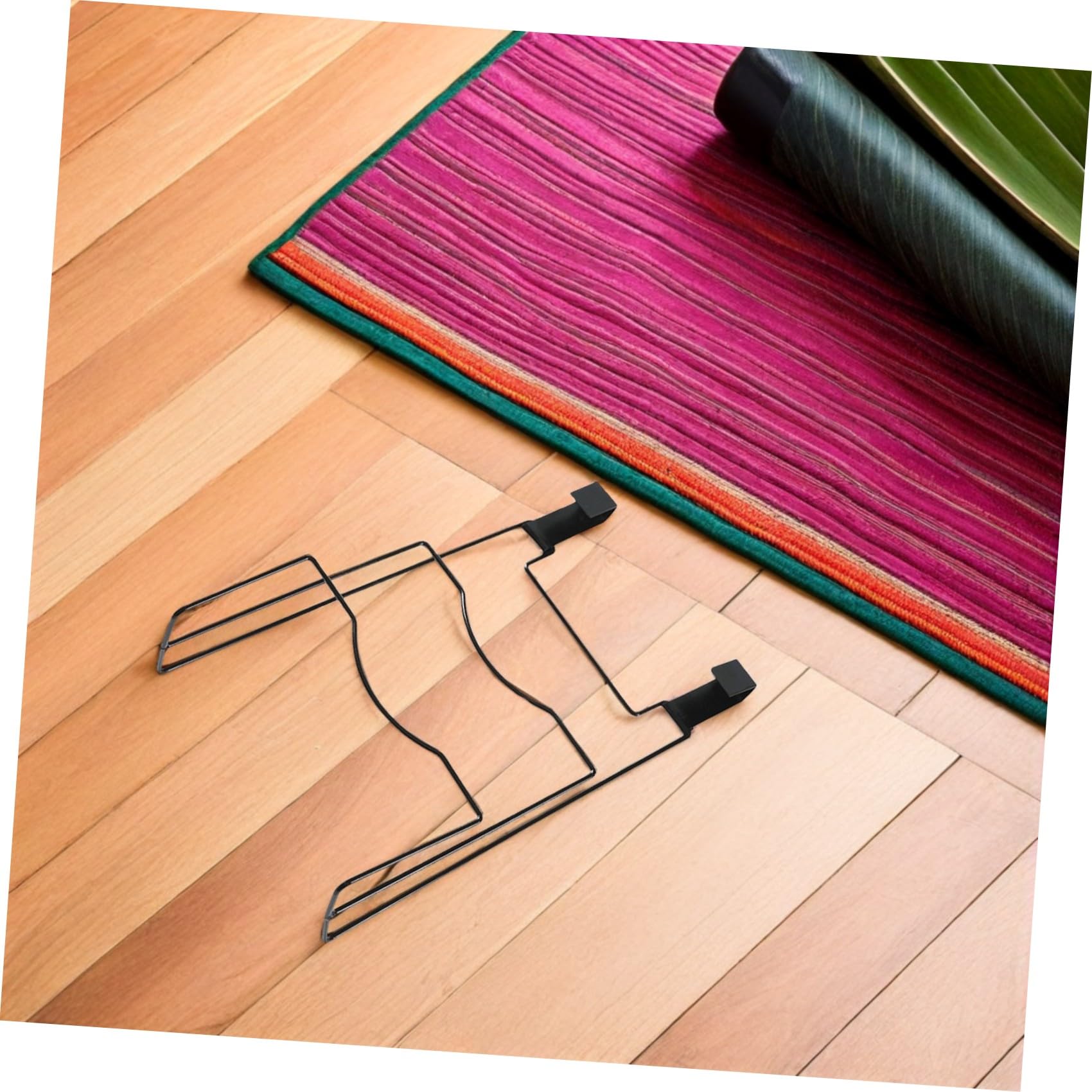2 Stück pack Topfdeckelhalter Türhänger aus Metall Platzsparender Küchen Organizer mit Abtropffunktion Schwarz für Schranktüren und Schneidebretthalter