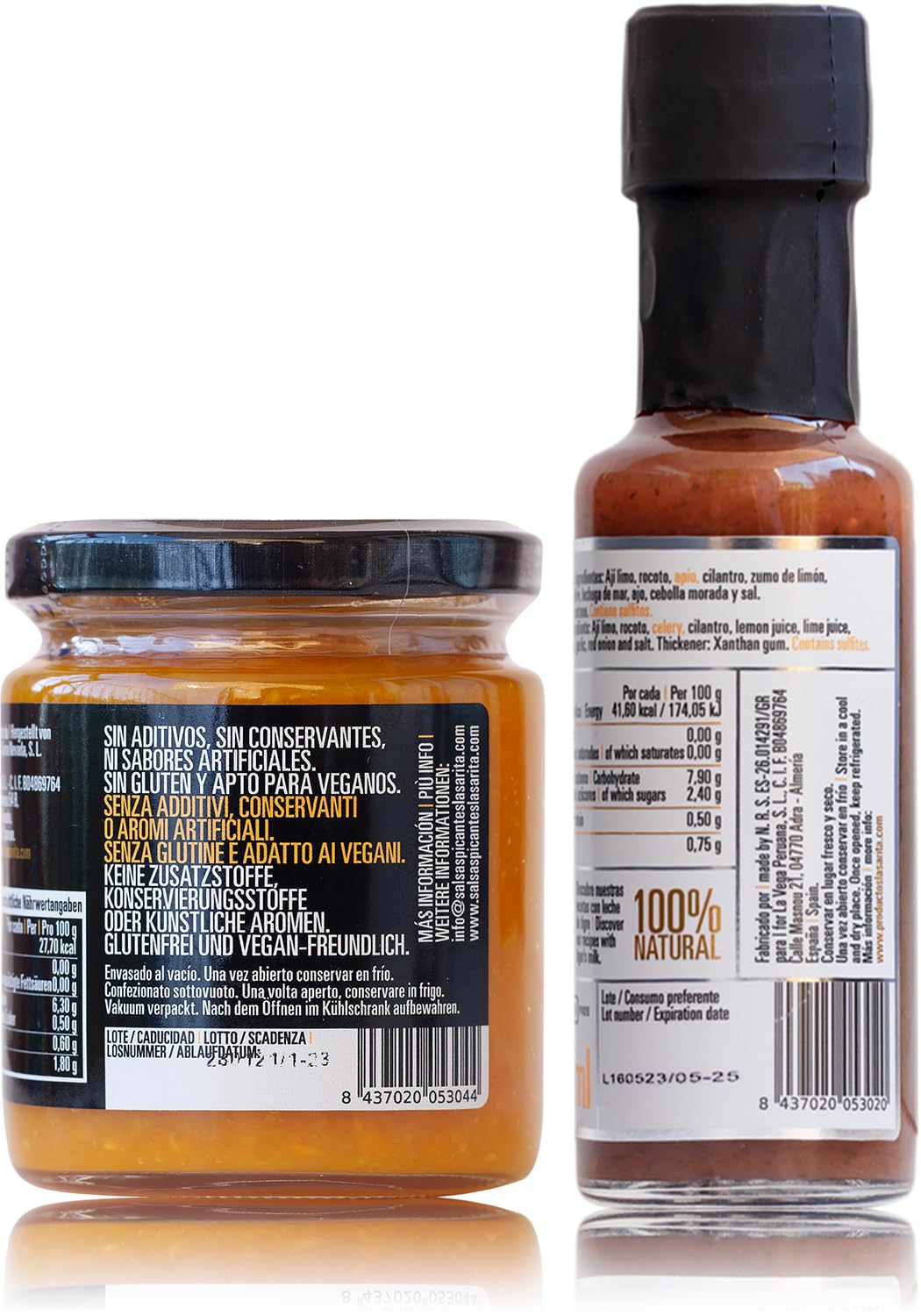 Pack Ceviche Ají amarillo y leche de tigre para preparar ceviches y tiraditos 100% naturales sin gluten