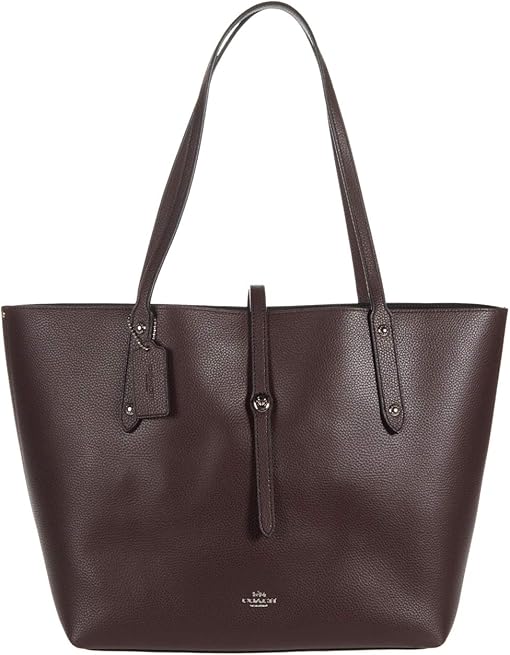 coach leather large street tote