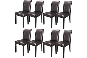 ZENY Modern Plush Velvet PU Leather Fabric Upholstered Cushioned Dining Side Armless...