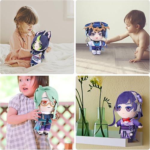 Miniatura 6 de Genshin Impact - Muñeco de peluche de personaje de peluche, accesorios de peluche para fanáticos (Neuvillette)