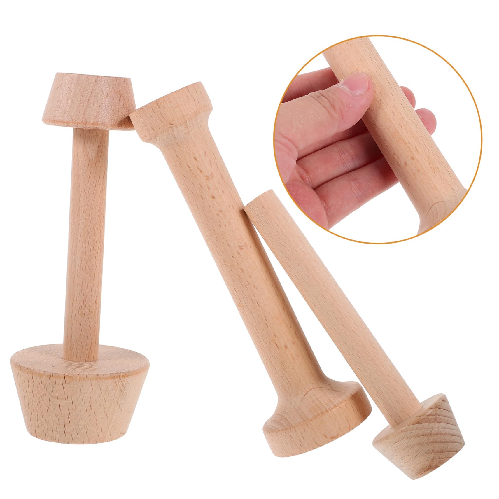 Cabilock 9stücke Teiliges Holz-tart-tamper-set Mit Doppeltem Ende Für Herstellung Von Eier Und Obsttörtchen Praktische Backutensilien Für Küche