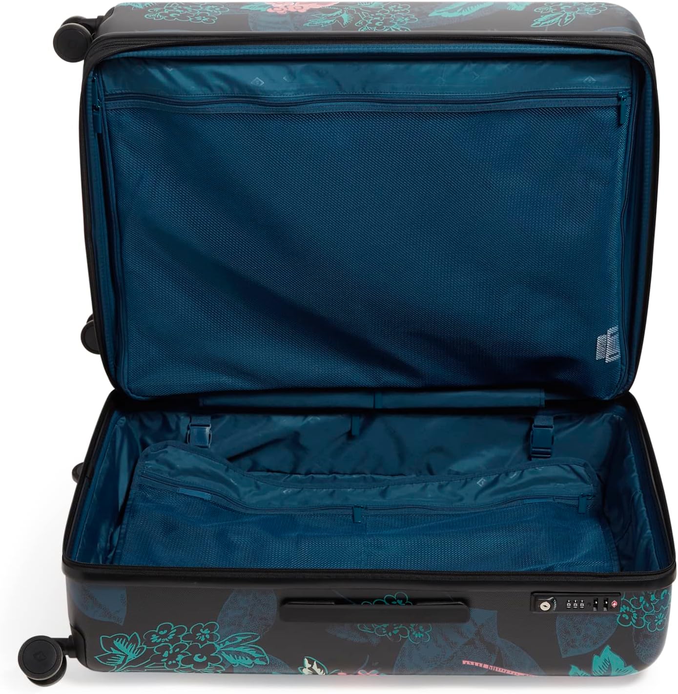 Vera Bradley Women's Hardside Rolling Suitcase Luggage, Rose Foliage, 29" Check In - Image 3
