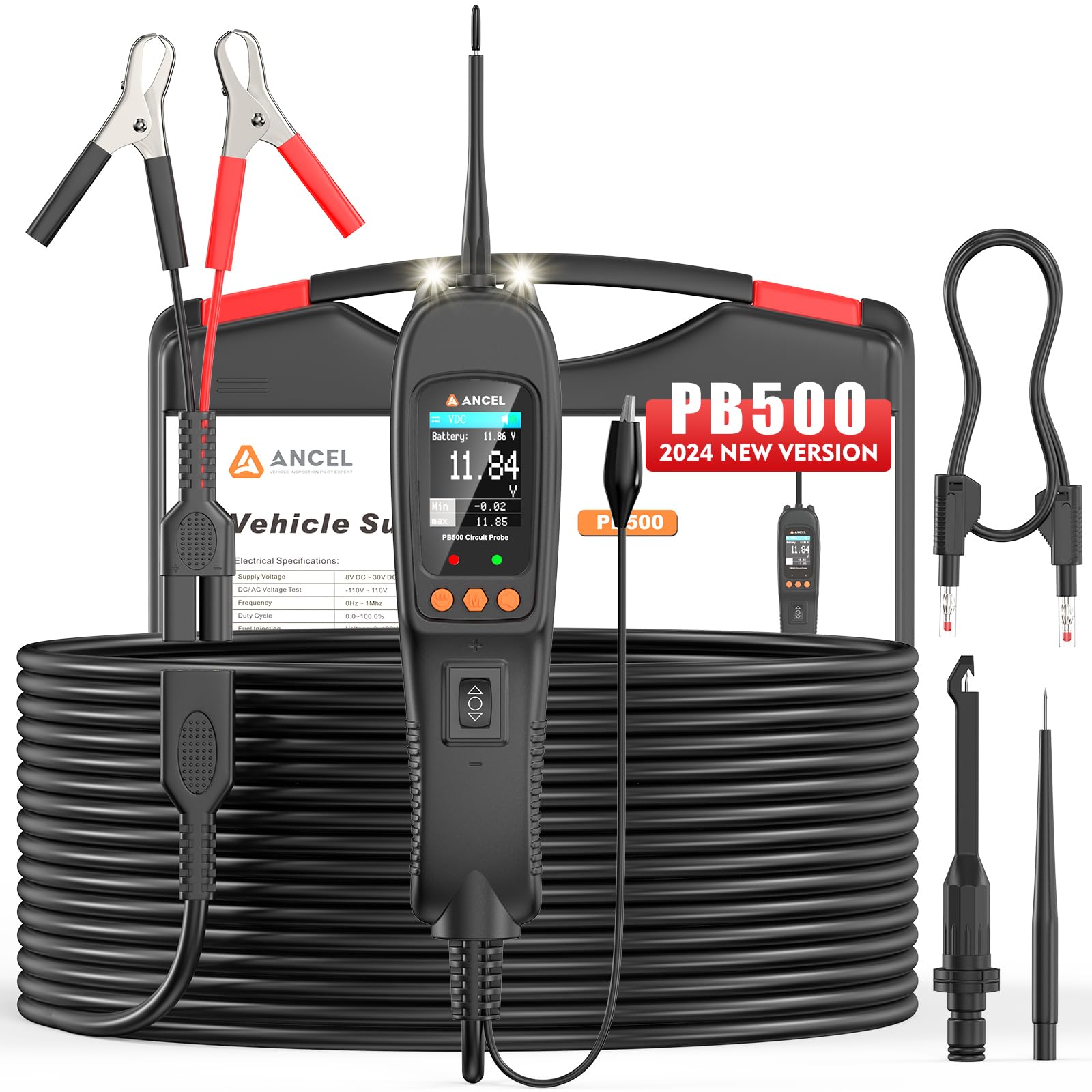 Snapklik.com : ANCEL PB500 Power Circuit Probe Tester Kit - Automotive ...