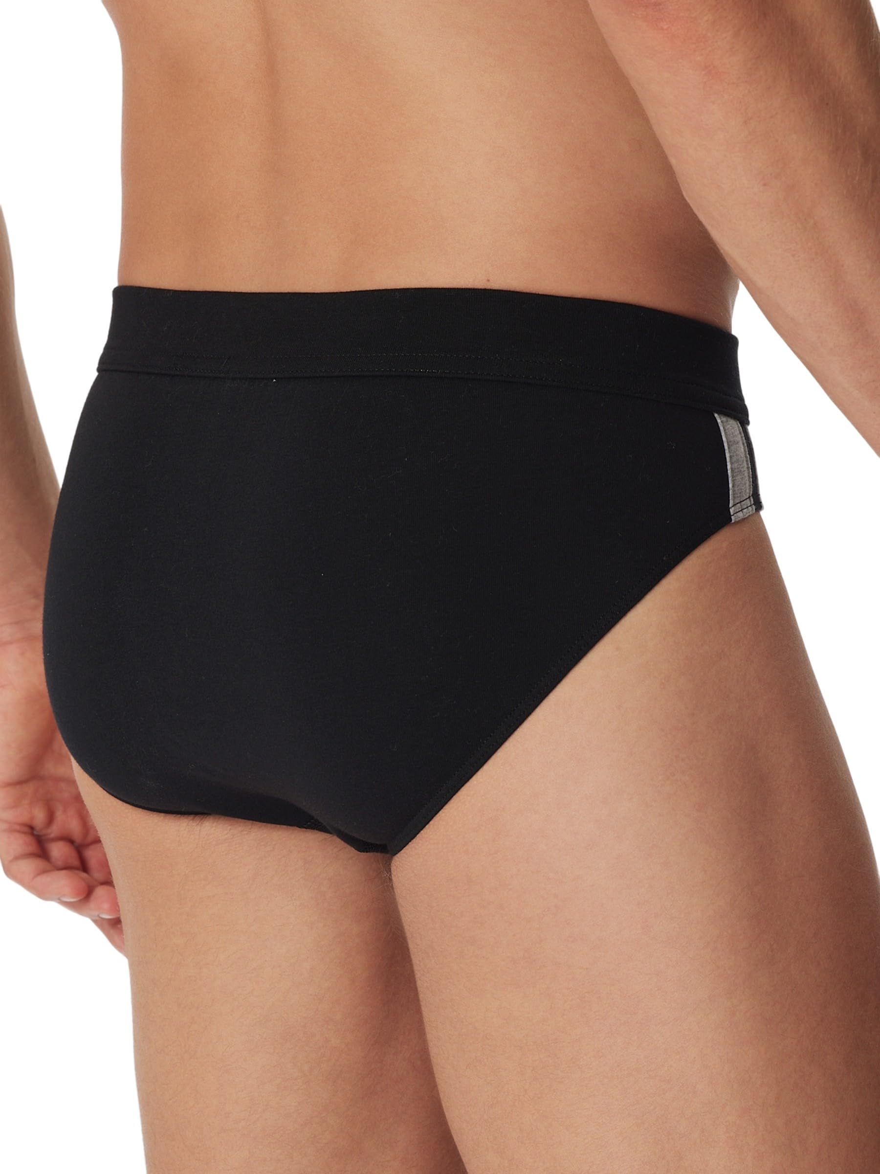 Schiesser Herren 3 PACK Slip Softbund und Streifen Bio Baumwolle - 95/5 Organic