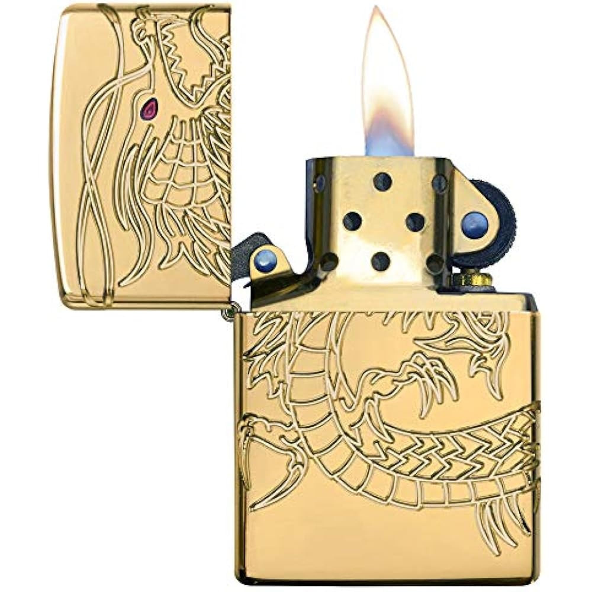 Zippo Armor Chinese Dragon Briquet Unisexe, 6.0 x 4.0 x 2.0 cm
