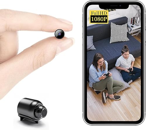 Smallest Wireless WiFi Hidden Camera,Mini Spy Camera,HD1080P VideoAudio Recording Live Feed,Baby Monitor,Nanny Cam with Night Vision,Motion