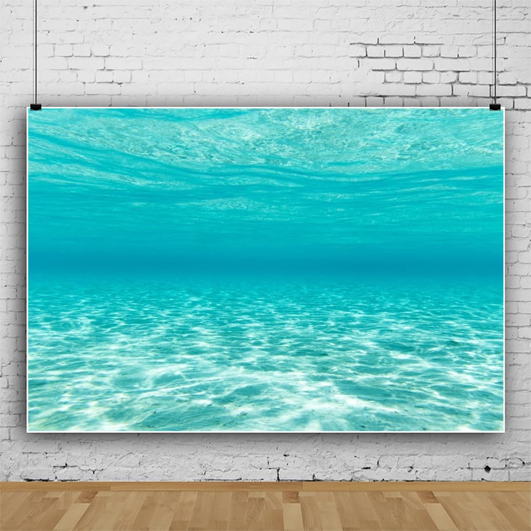 2,5x1,8m Fondo Mundo Submarino Submarino luz del Sol Azul Profundo Agua ondulación Rayo de Sol de Fondo para los niños recién Nacidos bajo el mar decoración de la Fiesta de cumpleaños