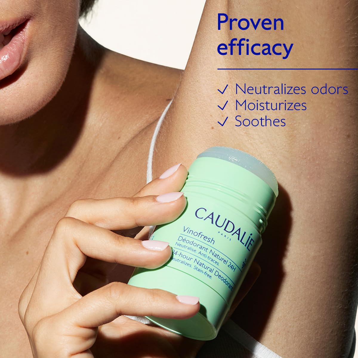 Caudalie Vinofresh Natural Deodorant Stick, Aluminum Free and Alcohol Free, with Eucalyptus & Grape - 50g - Image 4
