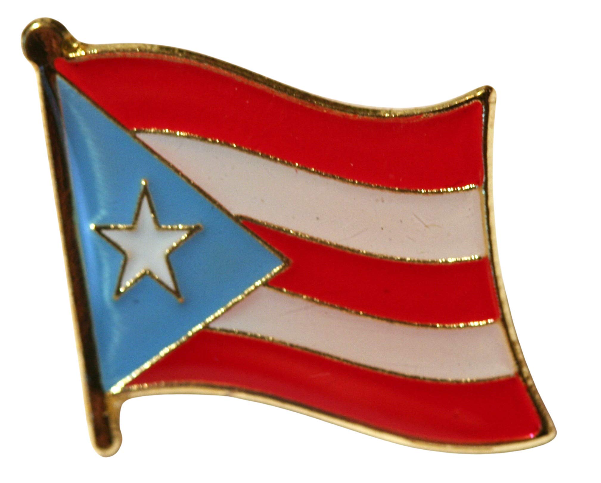 Puerto Rico Flag Pin Badge