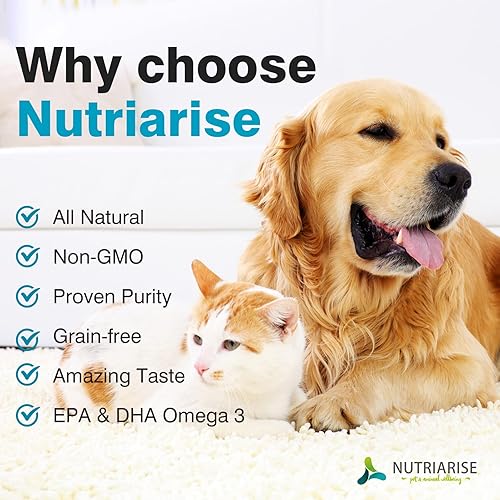 Miniatura 4 de Aceite de pescado Omega 3 para perros y gatos, suplemento de aceite de pescado para perros y gatos, suplemento para piel y pelaje para