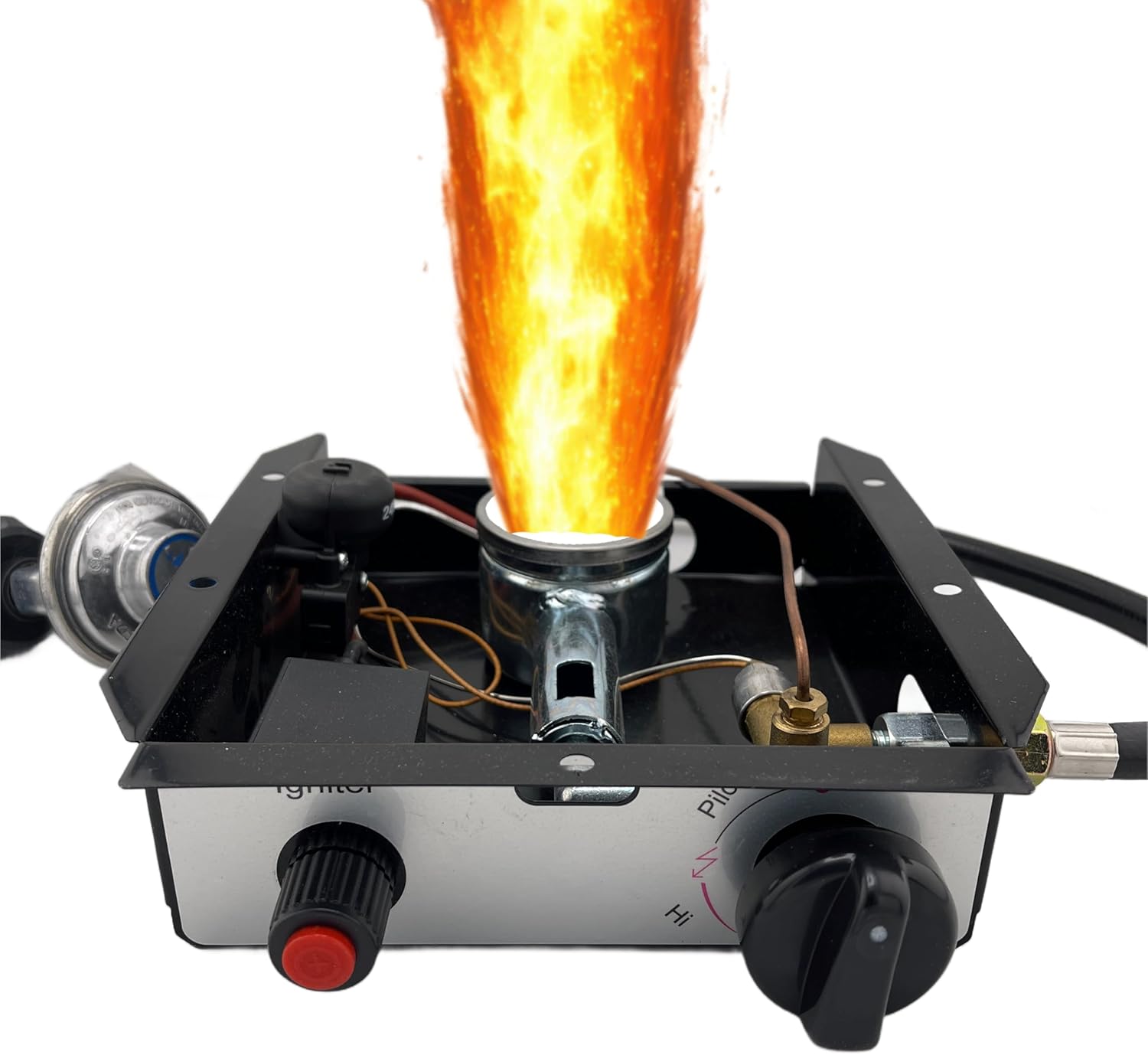 3 Bolt Pyramid Patio Heater Glass Tube Control Box Assembly GSH BFC SGT HLDS01 (60,000 BTU Heat Upgrade)