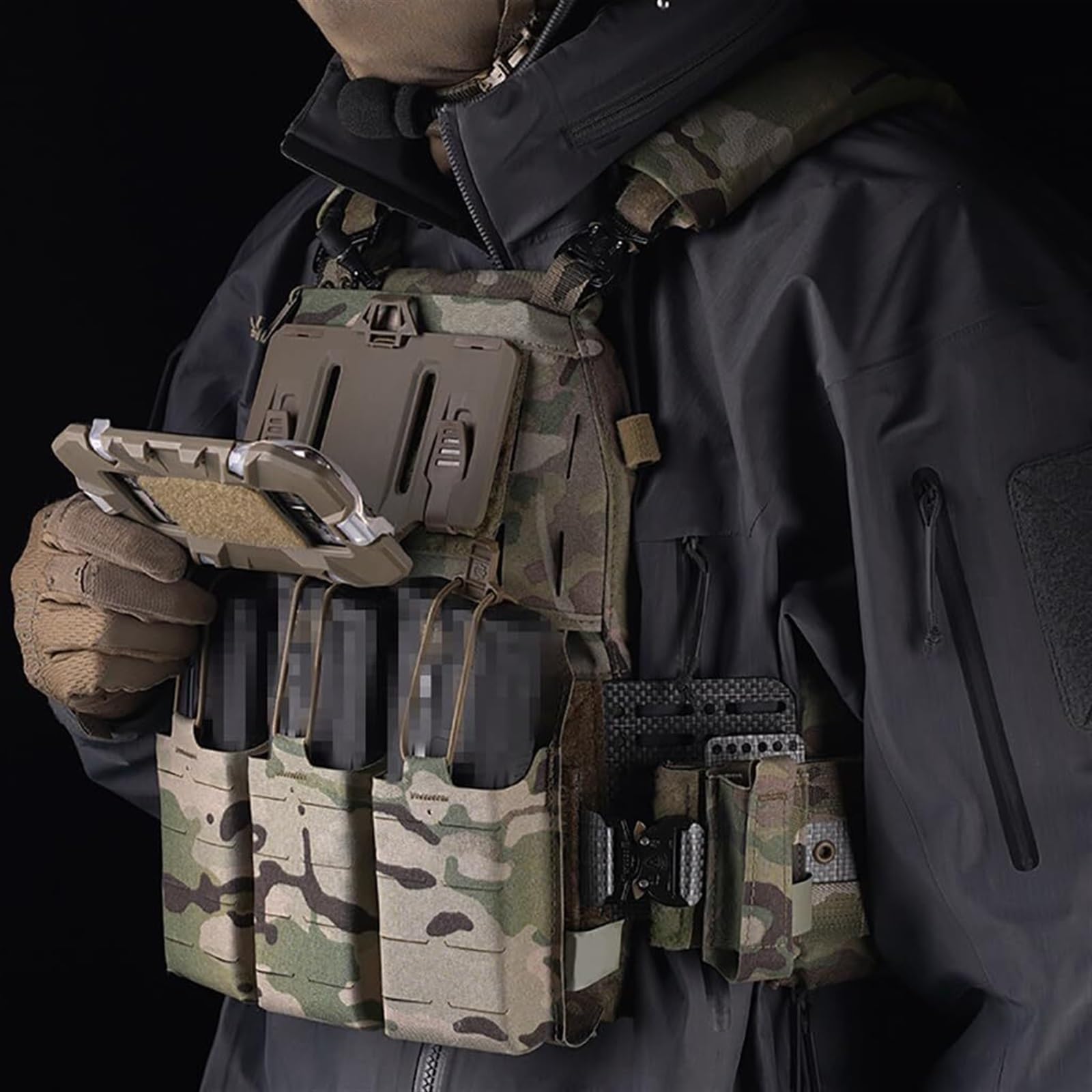 TS TAC-SKY Accessoires Chasse Militaires, Boîte Rangement Pliable Molle for Sac D'accessoires D'équipement Tactique Jeu Airsoft Paintball en Plein Air