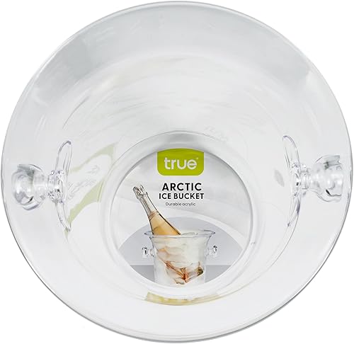 Miniatura 16 de True Cubos de hielo de acero inoxidable para fiestas con tapa, cubo de hielo de doble pared de capacidad de 1.3 L con pinzas, cubo de hielo aislado