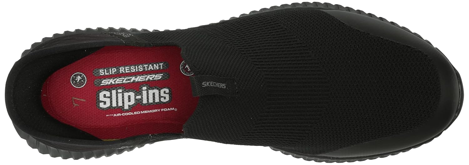 Buy Skechers Men's, SlipIns Cessnock Rylind SR Work Shoe, Black, 7.