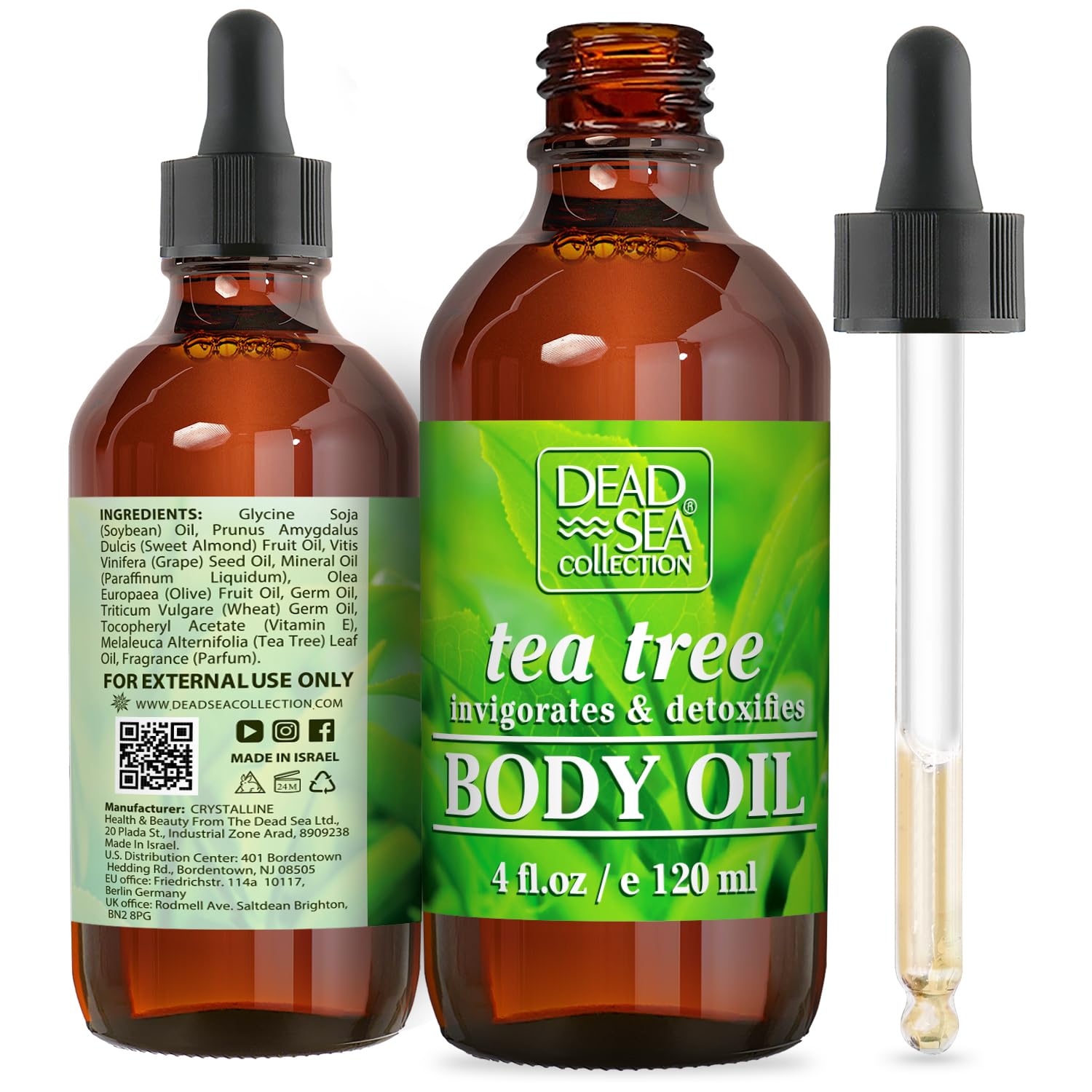 Dead Sea Collection Tea Tree Nourishing Body Oil 4 ounces