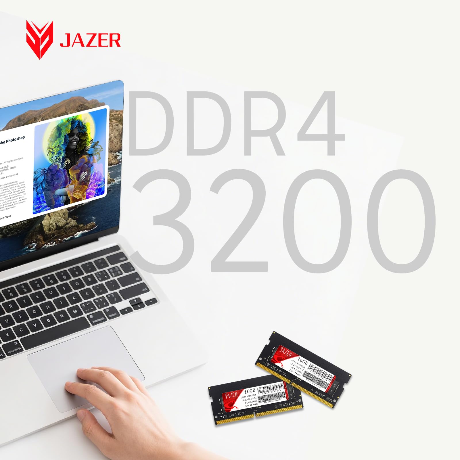 Amazon.co.jp: JAZER DDR4 32GB 3200MHz ノートPC用メモリ CL22 PC4