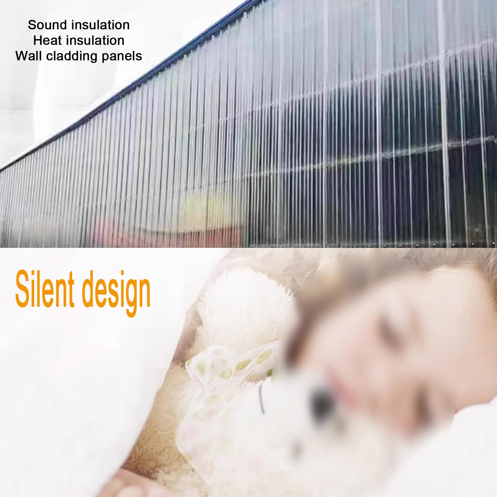 Panel para Tejado Transparente de 2mm,Paneles de Tejado de Revestimiento de Techo de Invernadero de Cochera,Placa de Iluminación Natural de FRP Aislamiento Térmico (0.9x1.4m/35x55in,5 pcs)