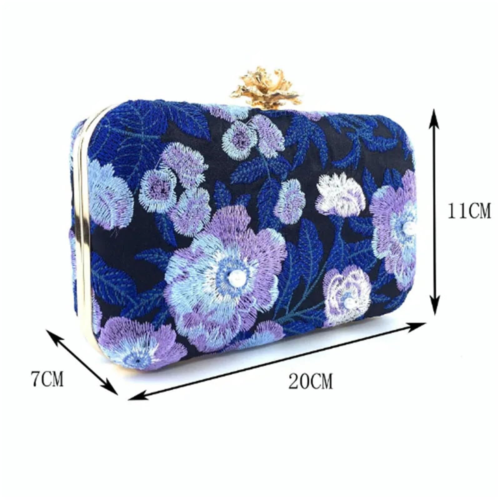 Bestickte Clutch Handgemachte bestickte Damentasche Perlen Abendtasche Damen Handtasche Vintage Schultertasche FüR Hochzeits Party Und Geschenke