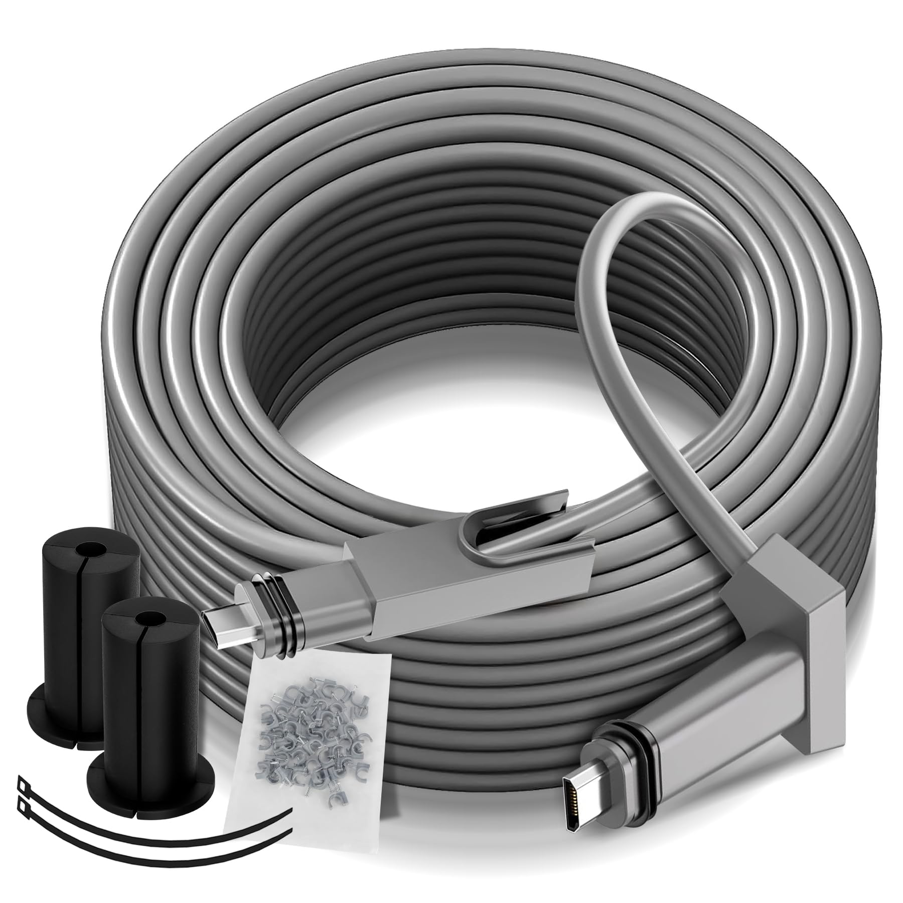 DIZENDAMAI Starlink Cable 150FT for Starlink Rectangular Satellite V2 Replacement Cable, Starlink Internet Kit for Satellite Gen 2 Starlink Cable Extension Cord for Starlink Gen2 Cable-Gray (150FT)