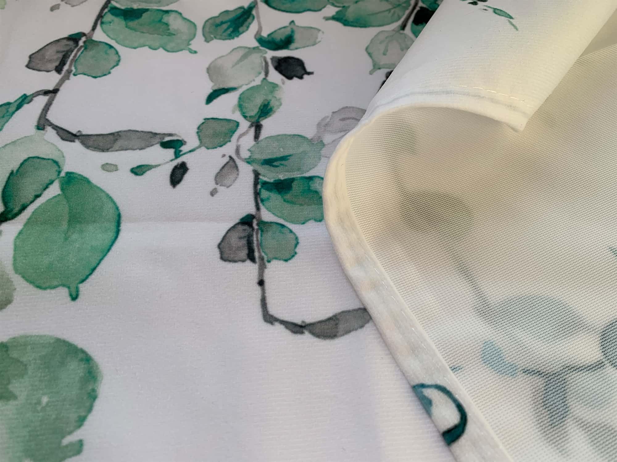 Confezione da 2 mantovane per finestre con foglie verdi ad acquerello, per camera da letto, soggiorno, foglie primaverili, tende valanes per finestre, tasca per asta da 7,6 cm, trattamento per