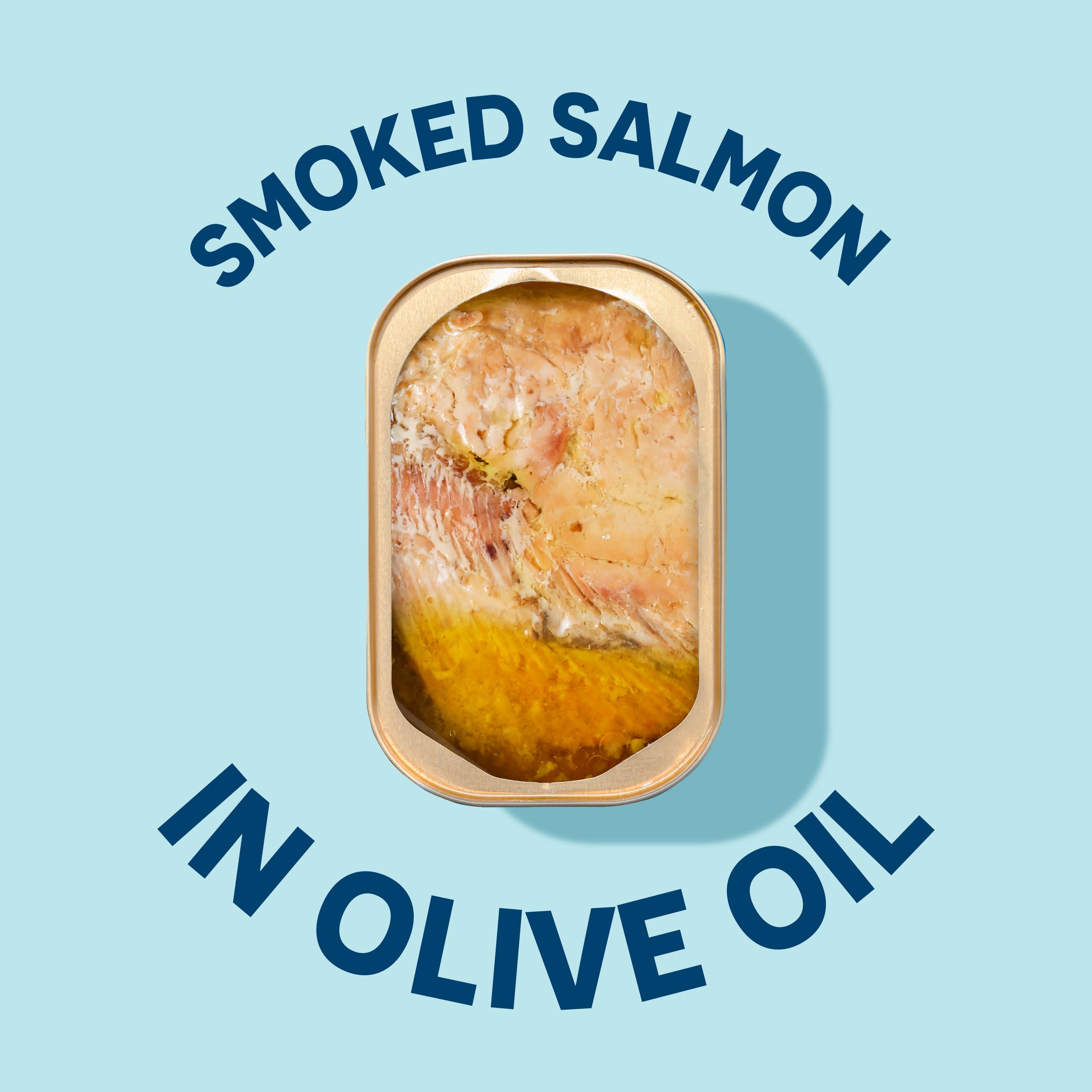 Wild Planet Wild Smoked Pink Salmon Fillets in Extra Virgin Olive Oil, Tinned Fish, Canned Salmon, Sustainably Wild-Caught, Non-GMO, Keto and Paleo, 3.9 oz, pack of 12