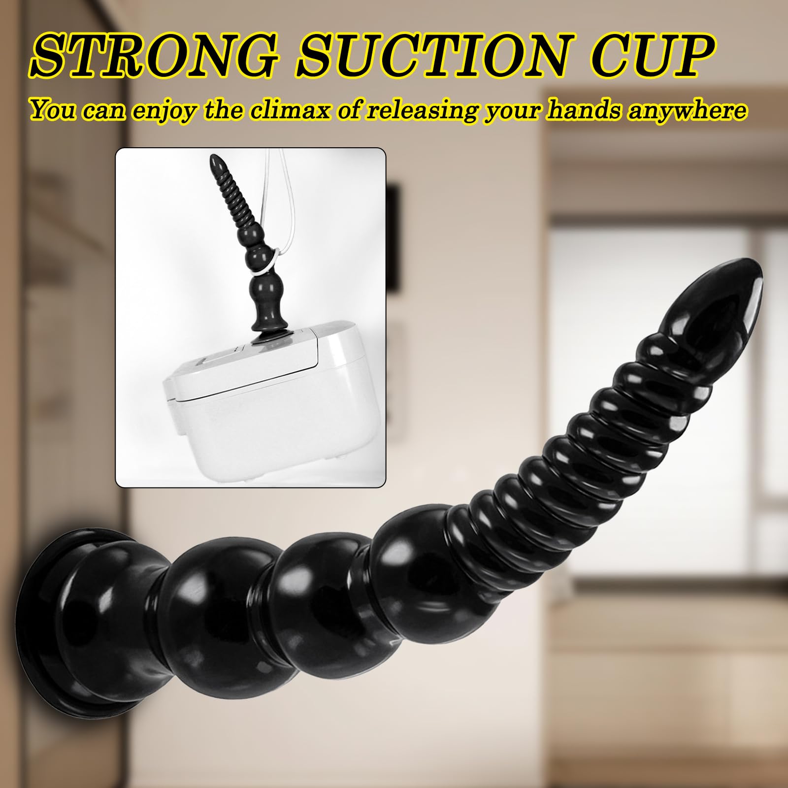 BDSMYOU Palline Anali Plug Anale Dildo Anale XXL Gigante,Sex Toys Plug Analesex Toy Buttplug,Dilatatore Ano per Donna Uomo,Toys Sessuali per Coppie (Nero)