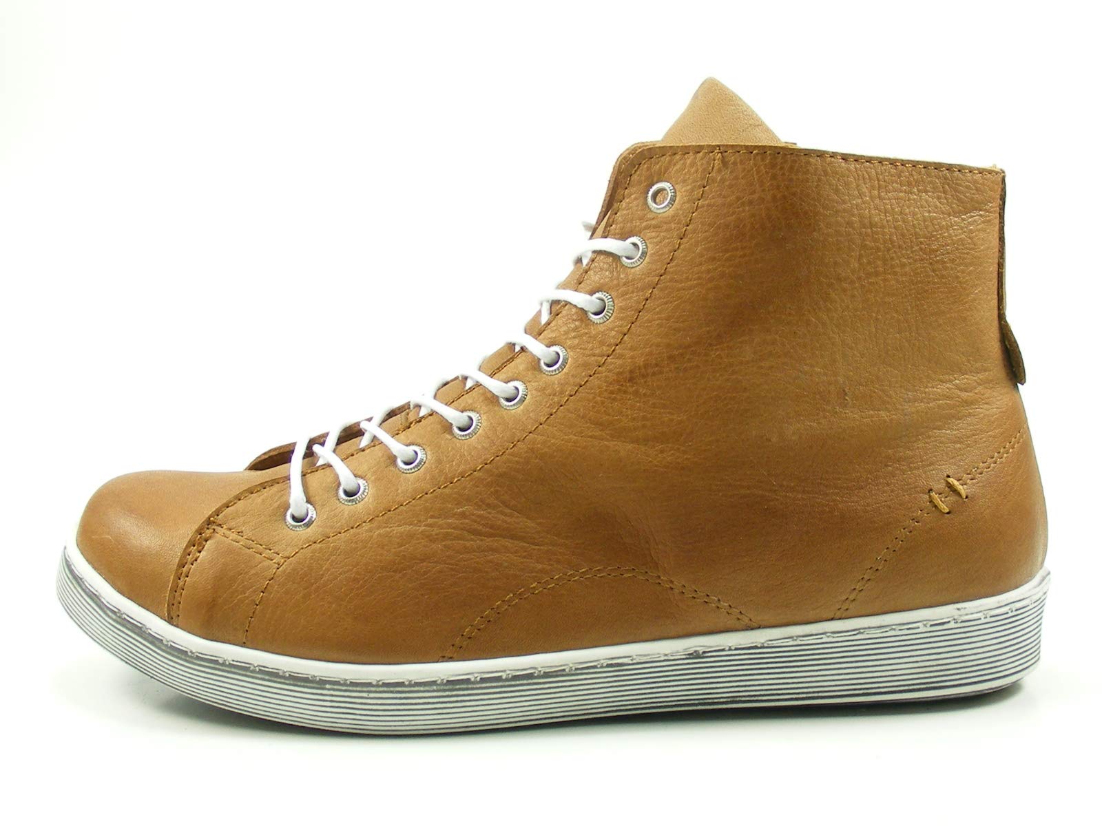 Andrea Conti Women's Lace-Up Sneaker, Brandy, 7.5 UK