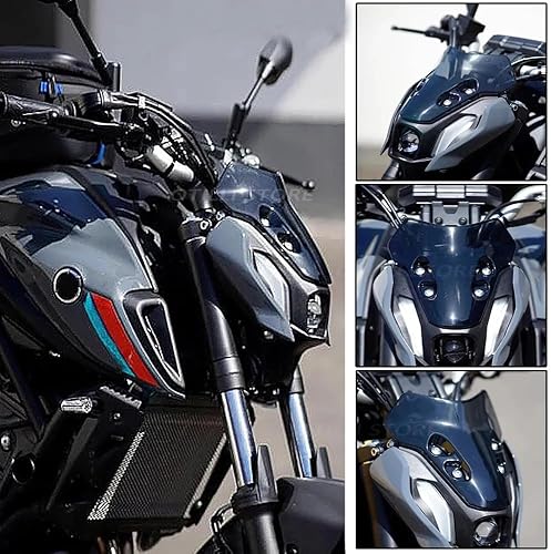 Miniatura 3 de Parabrisas de motocicleta compatible con Yamaha MT07 2021 2022 2023 carenado delantero parabrisas deflector de aire protector de viento